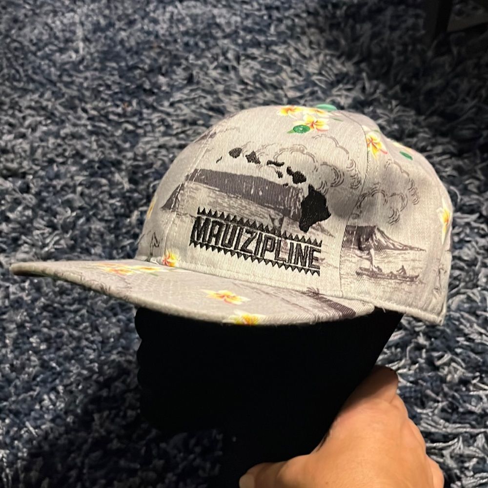 Maui Zipline gray baseball hat